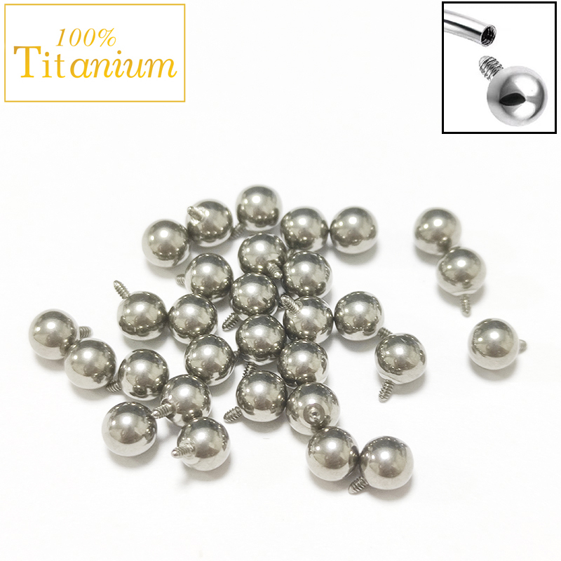 Body Jewelry Implants - 10Pc Implant Grade ASTM G23 Titanium