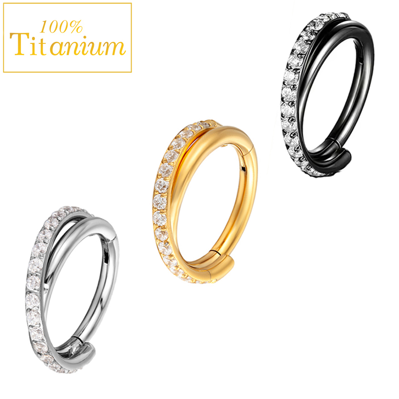 Clicker Ring Seamless - Implant Grade G23 Titanium Earring Hinged