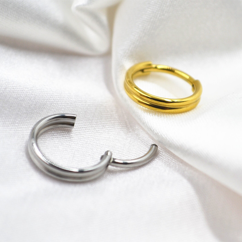 Clicker Ring Seamless - 20pcs 316L Stainless Steel Piercing Hinged