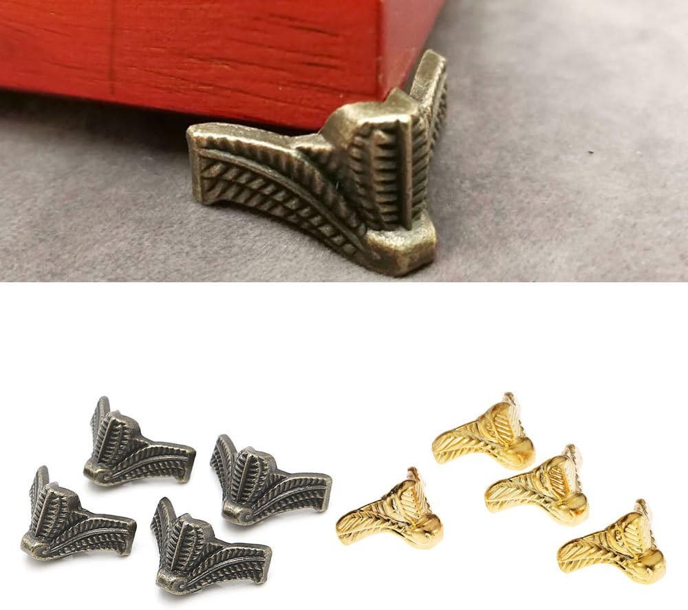 4PCS Antique Box Legs Feet ,Wo - Body Jewelry Display Case recension och pris