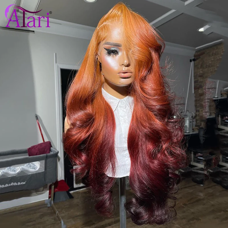 Ombre Orange Roots 13x4 Lace F - Body Jewelry Underwear recension och pris