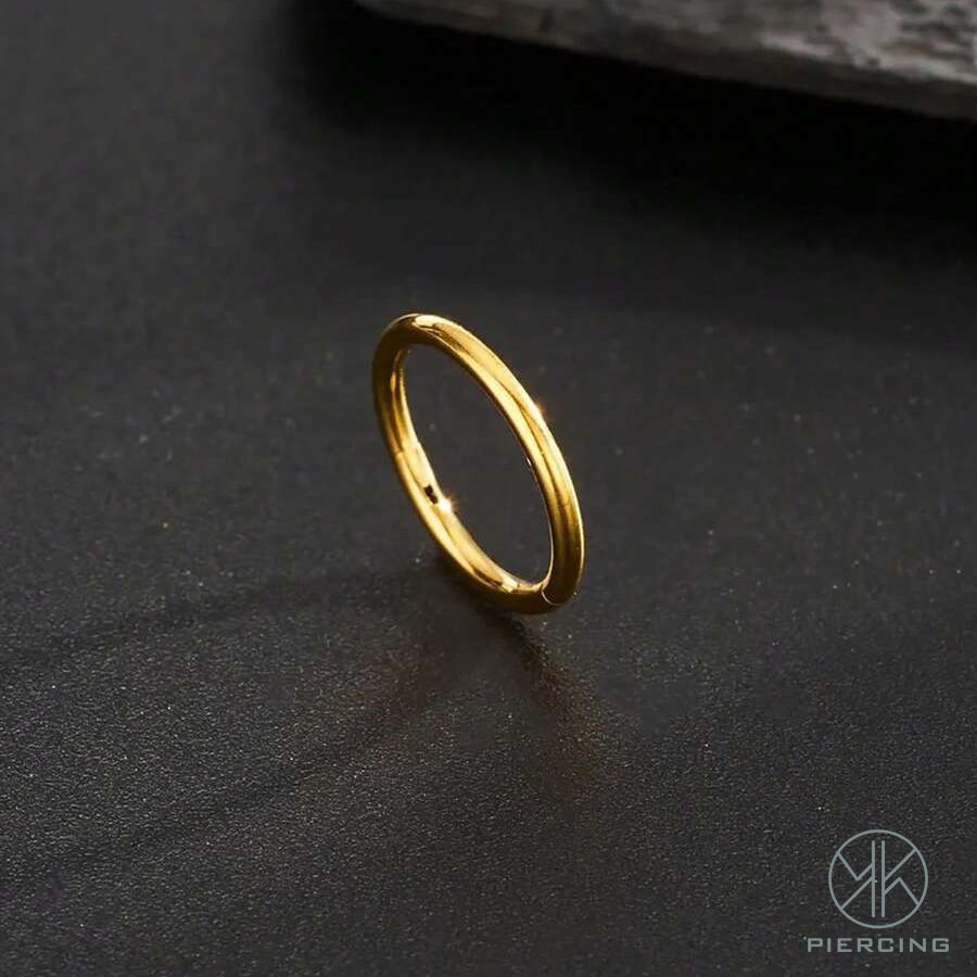 1pc 16G/18G/20G Titanium Golde - Clicker Ring Seamless recension och pris