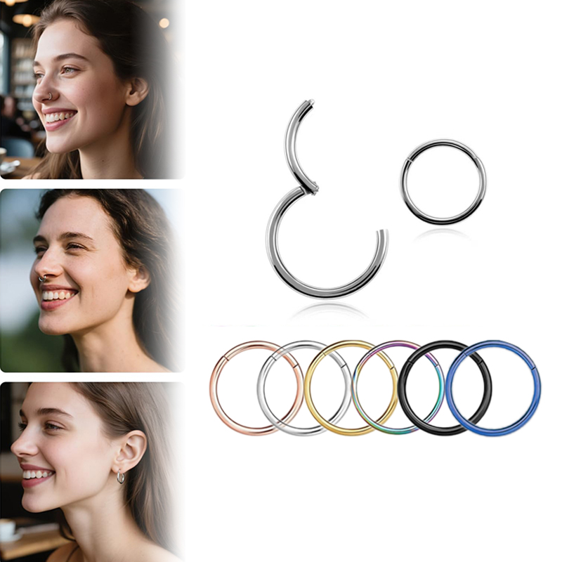 16G 316L Surgical Steel Hinged - Body Jewelry Piercing recension och pris