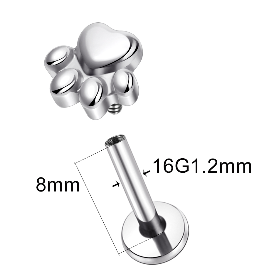 1pcs Implant Grade Titanium Pu - Body Jewelry Implants recension och pris