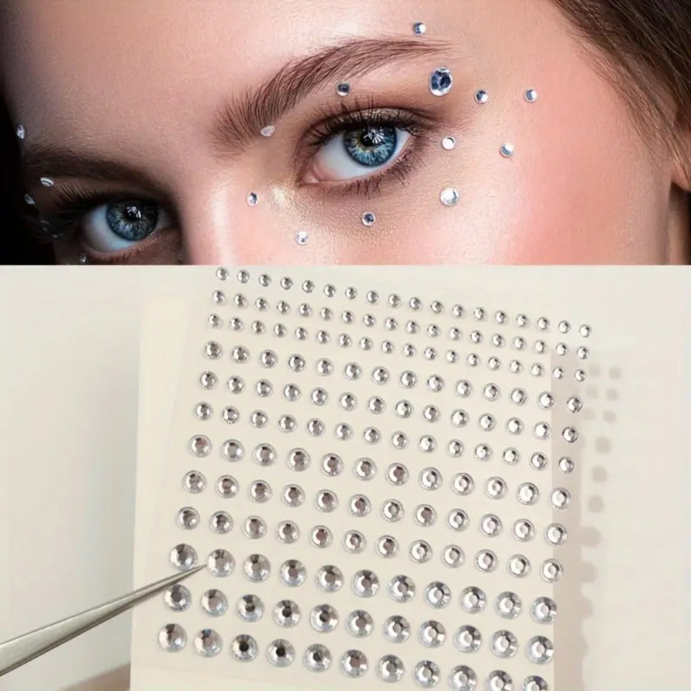 165pcs Self-Adhesive Rhineston - Body Jewelry Piercing recension och pris