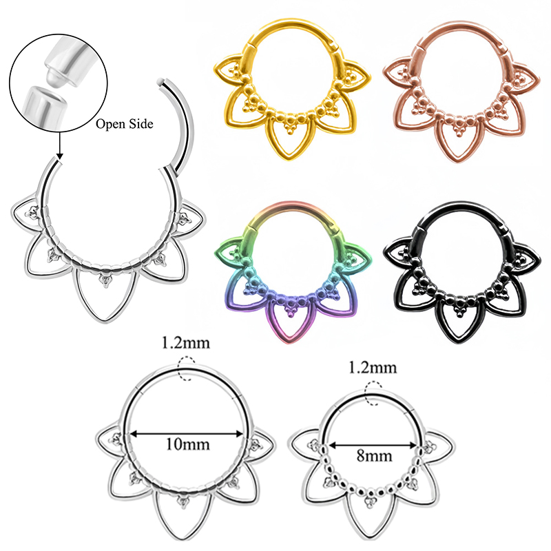 Stainless Steel Nose Ring Flow - Clicker Ring Seamless recension och pris