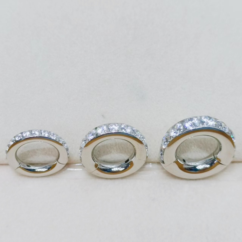 10PCS  3mm 4mm 5mm Guages  Sur - Clicker Ring Seamless recension och pris