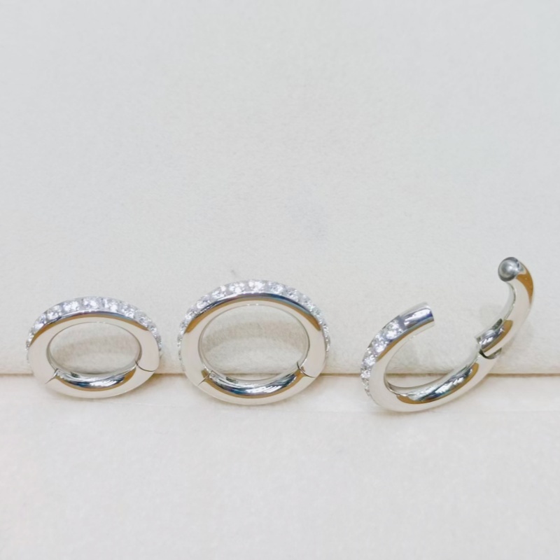 10PCS  3mm 4mm 5mm Guages  Sur - Clicker Ring Seamless recension och pris