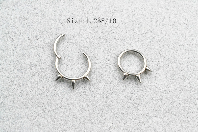 50pcs/Lot  Seamless Hinged Seg - Clicker Ring Seamless recension och pris