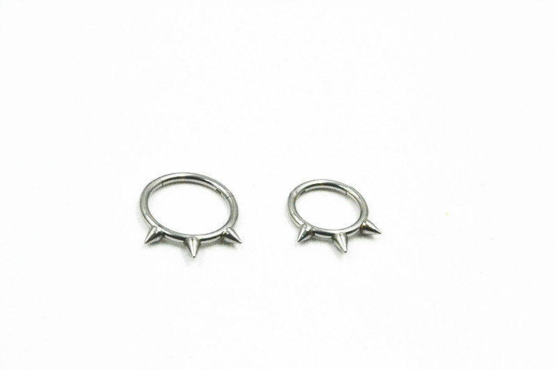 50pcs/Lot  Seamless Hinged Seg - Clicker Ring Seamless recension och pris