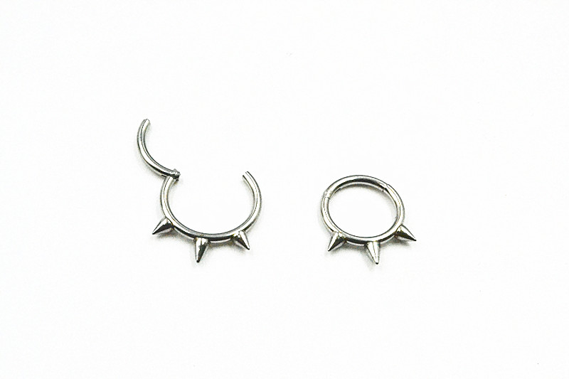 50pcs/Lot  Seamless Hinged Seg - Clicker Ring Seamless recension och pris