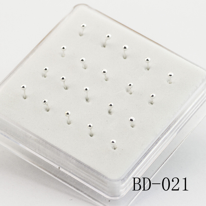 Silver Jewelry Box Nose Studs  - Body Jewelry Display Case recension och pris