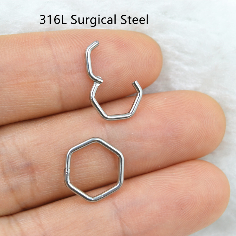 50pcs/Lot 316L Surgical Steel  - Clicker Ring Seamless recension och pris