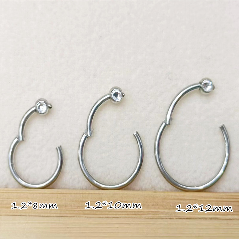 50pcs/lot 316 Surgical Steel G - Clicker Ring Seamless recension och pris