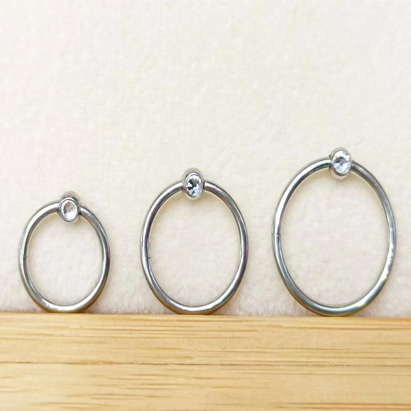 50pcs/lot 316 Surgical Steel G - Clicker Ring Seamless recension och pris