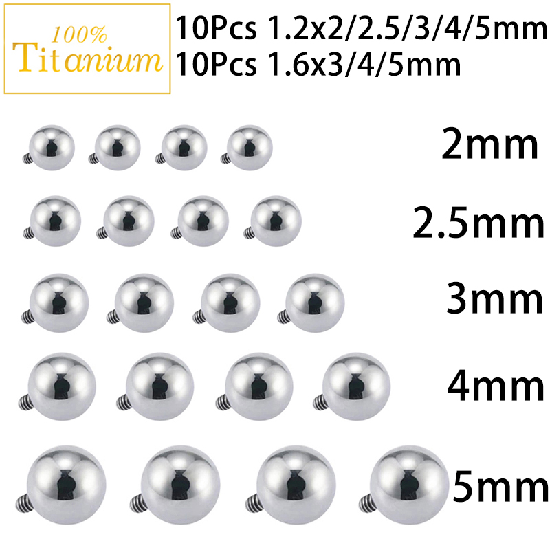 10Pc Implant Grade ASTM G23 Ti - Body Jewelry Implants recension och pris