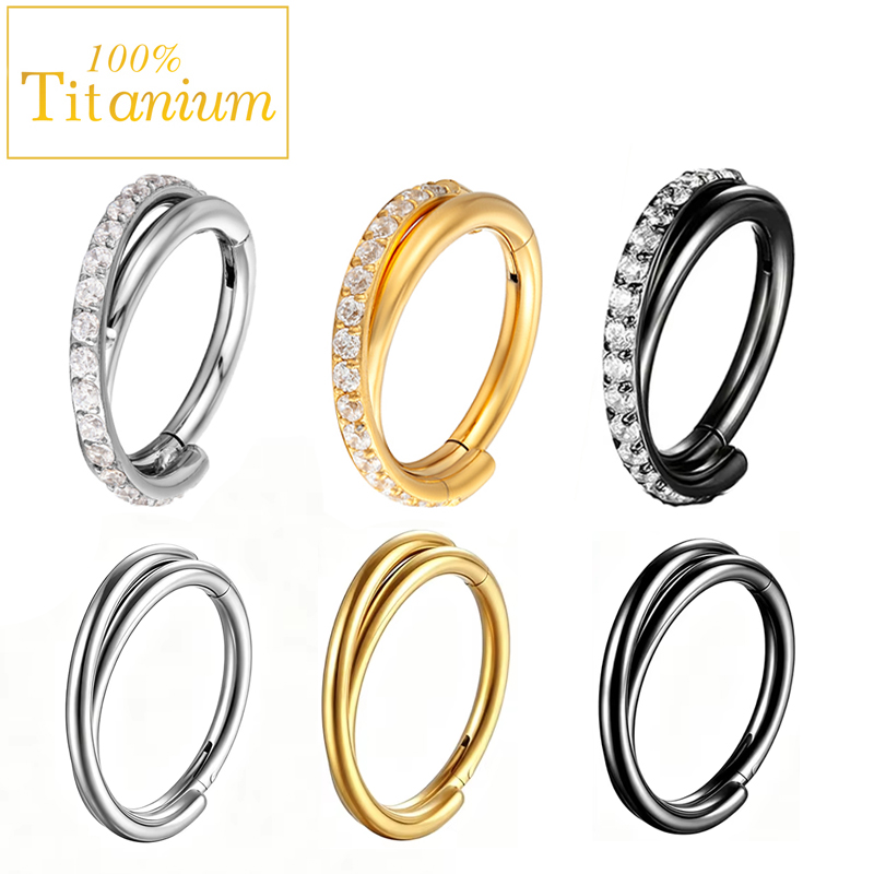 Implant Grade G23 Titanium Ear - Clicker Ring Seamless recension och pris