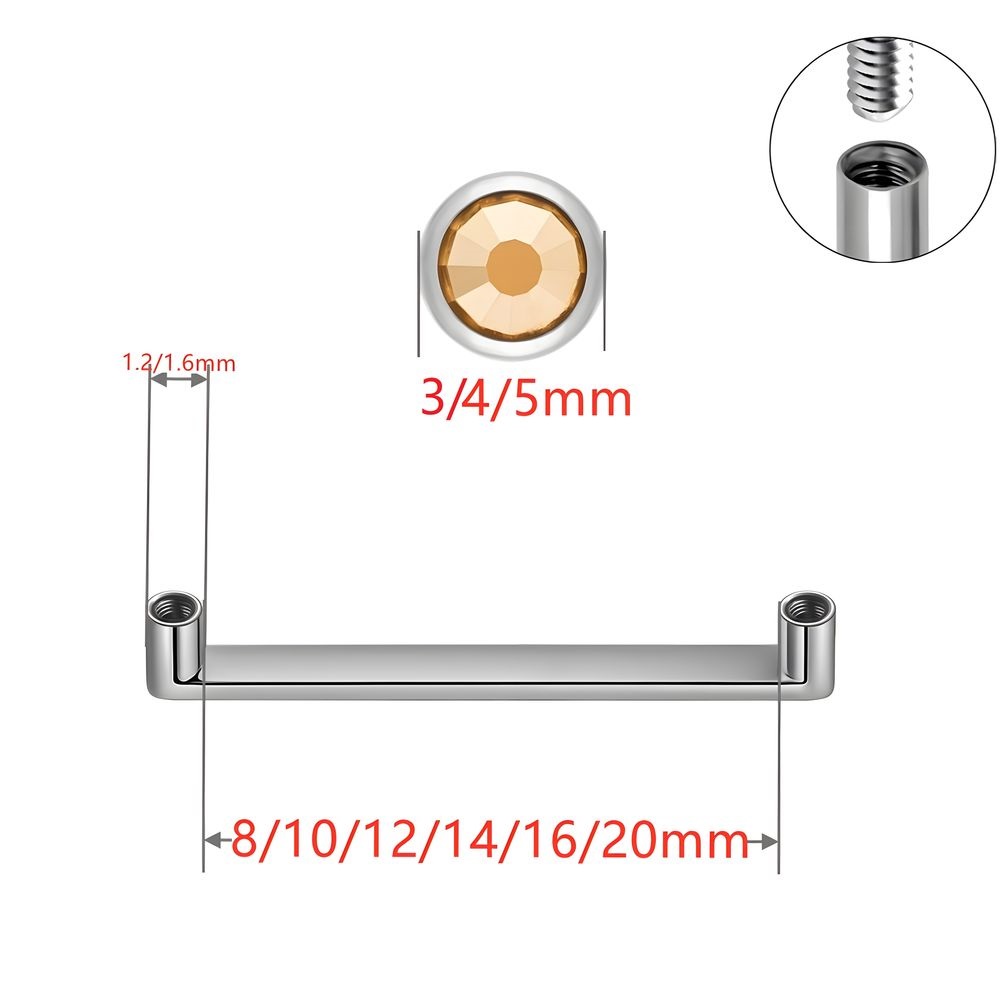 ASTM F136 Titanium Dermal Anch - Body Jewelry Implants recension och pris
