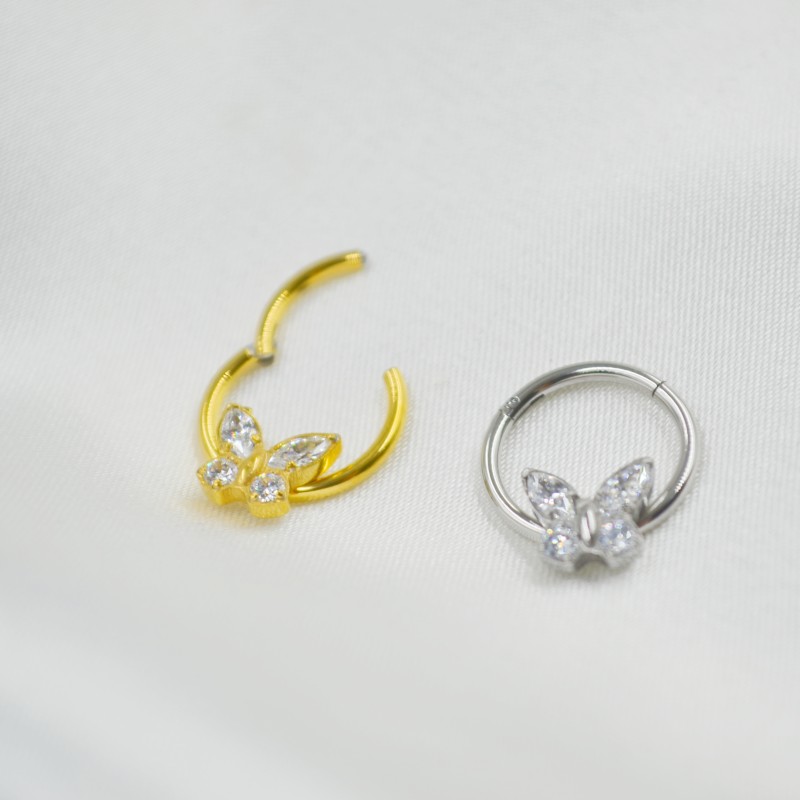 20pc/Lot 316L Surgical Steel S - Clicker Ring Seamless recension och pris