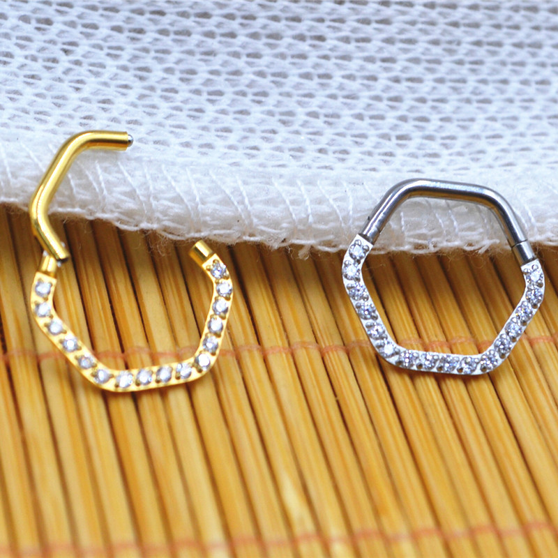 10pcs/Lot  316L Surgical Steel - Clicker Ring Seamless recension och pris