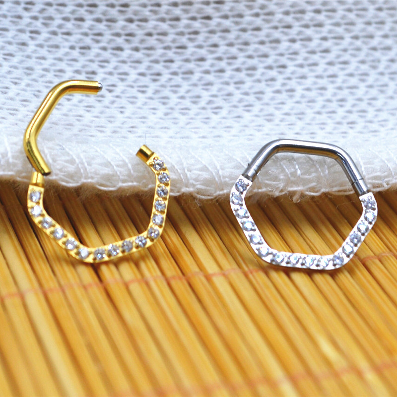 10pcs/Lot  316L Surgical Steel - Clicker Ring Seamless recension och pris