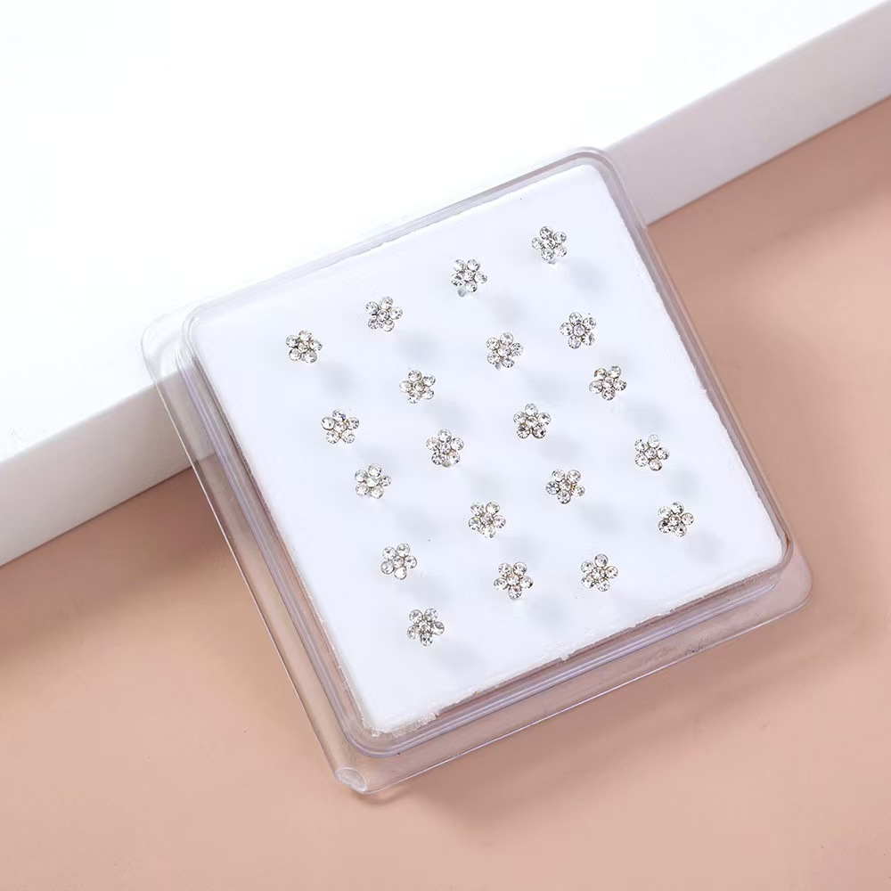 20Pcs/Box Body Nose Piercing J - Body Jewelry Display Case recension och pris