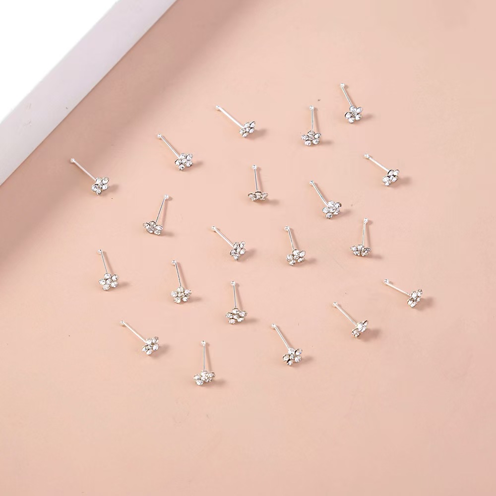 20Pcs/Box Body Nose Piercing J - Body Jewelry Display Case recension och pris