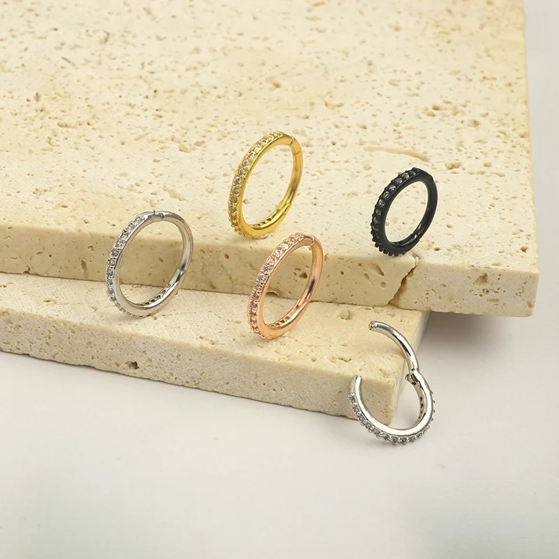 New Stainless Steel Nose Ring  - Clicker Ring Seamless recension och pris
