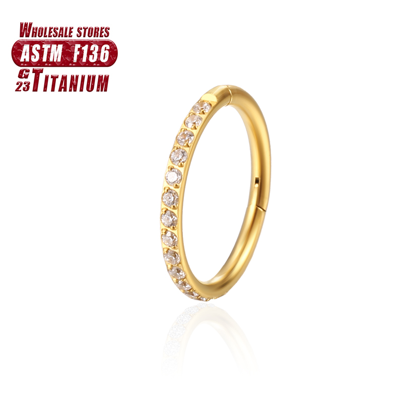 F136 Titanium Nose Ring Implan - Clicker Ring Seamless recension och pris