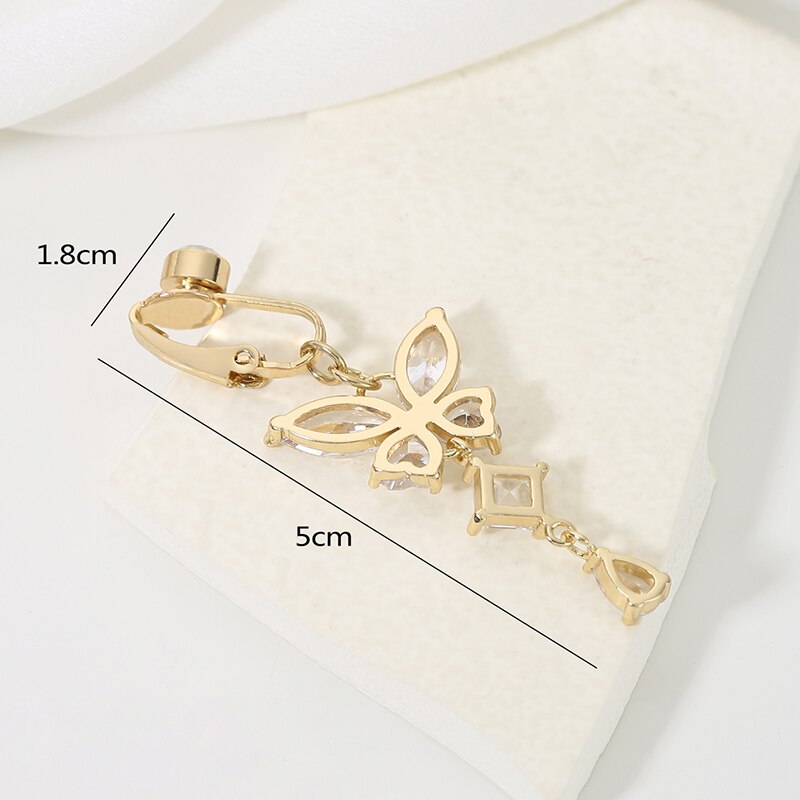 Clip On Belly Button Ring Butt - Body Jewelry Piercing recension och pris