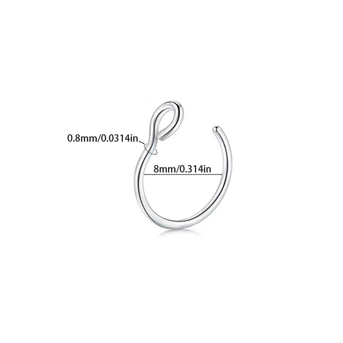 1Pcs Women Fake Piering Nose R - Yg Body Jewelry recension och pris