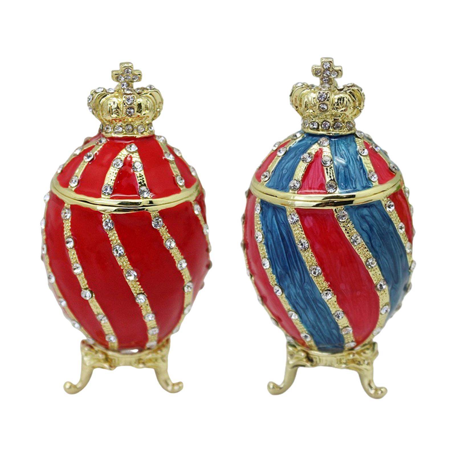 Faberge Egg Trinket Box Contai - Body Jewelry Display Case recension och pris