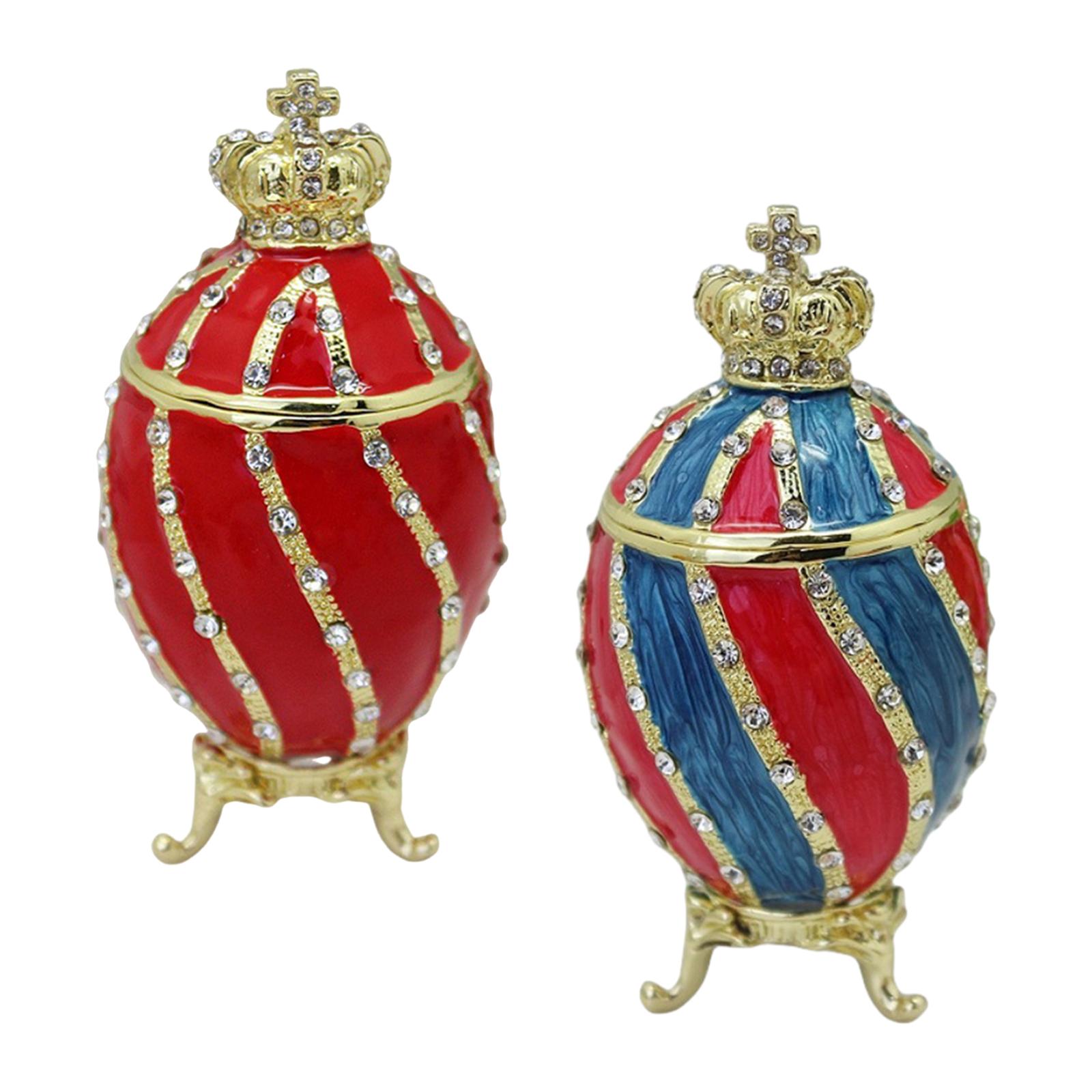 Faberge Egg Trinket Box Contai - Body Jewelry Display Case recension och pris