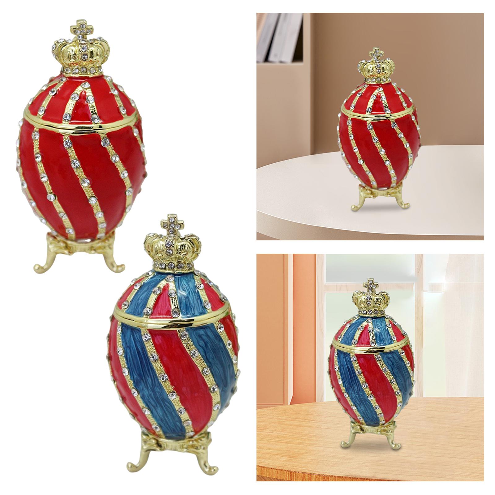 Faberge Egg Trinket Box Contai - Body Jewelry Display Case recension och pris