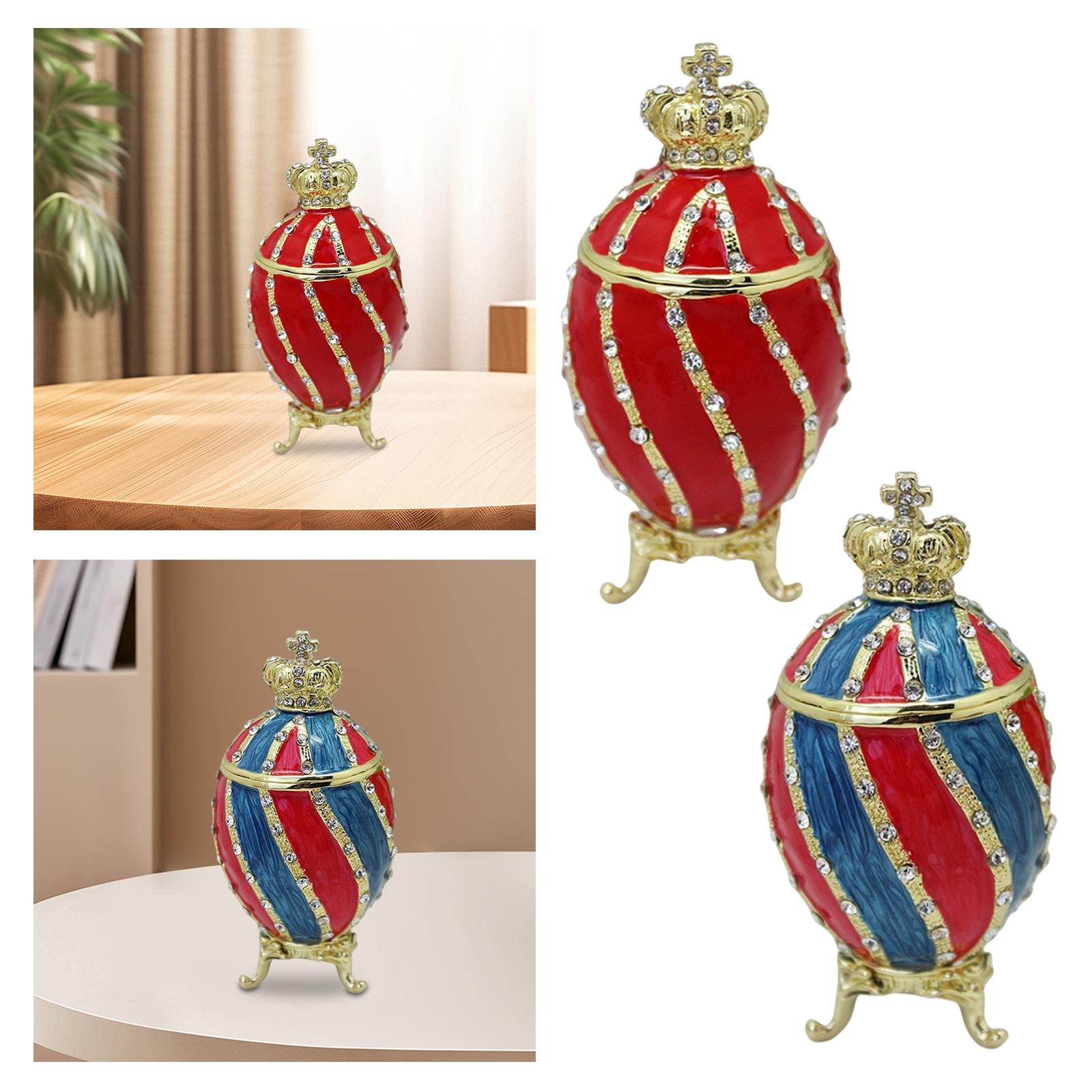 Faberge Egg Trinket Box Contai - Body Jewelry Display Case recension och pris