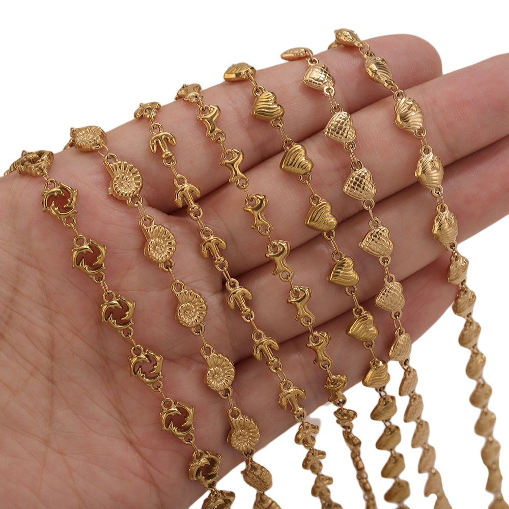 1M PVD Gold Stainless Steel He - Body Jewelry For You recension och pris