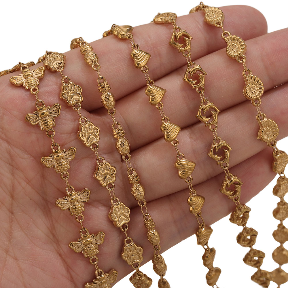 1M PVD Gold Stainless Steel He - Body Jewelry For You recension och pris