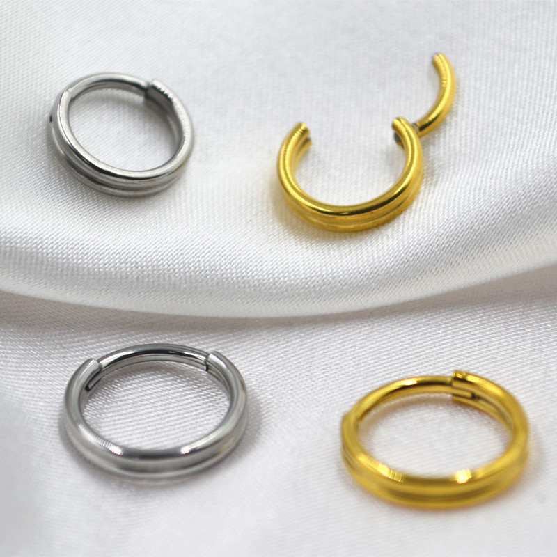 20pcs 316L Stainless Steel Pie - Clicker Ring Seamless recension och pris