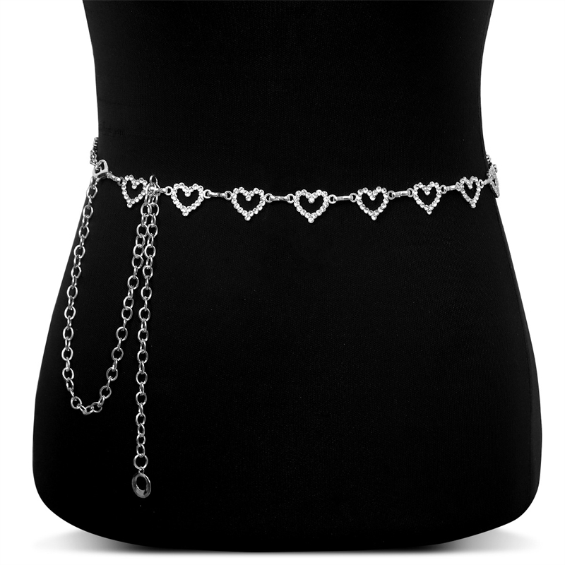 Fashion Rhinestone Heart Waist - Body Jewelry Sale recension och pris