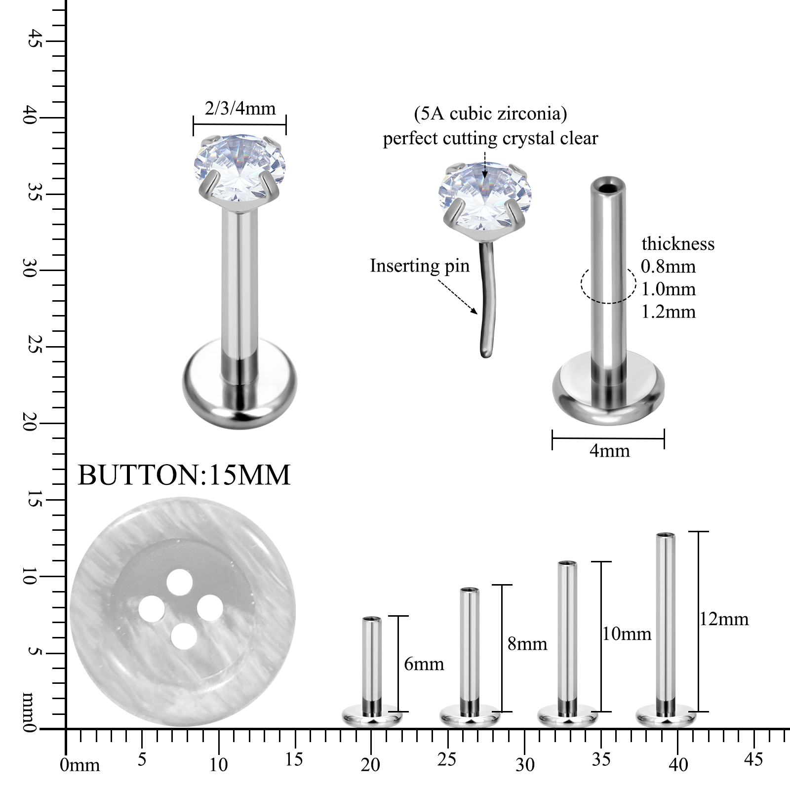 F136 G23 Implant Grade Titaniu - Body Jewelry Implants recension och pris