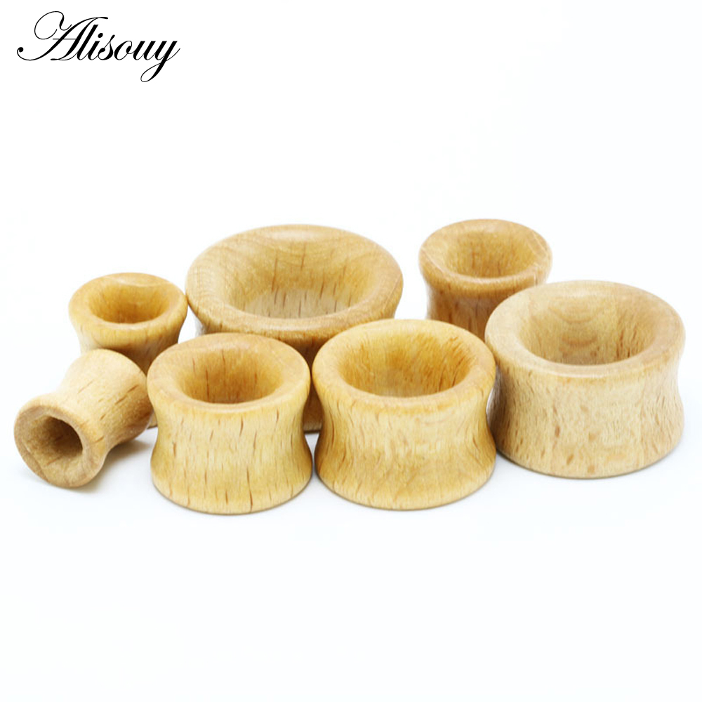 1PC Fashion Ear Plugs Wood Fle - Body Jewelry Ear Plugs recension och pris