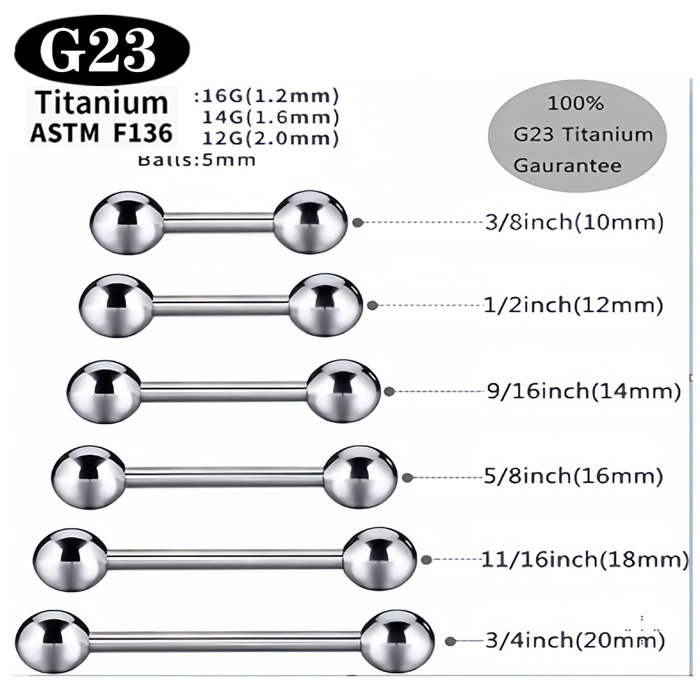1/5/50PCS ASTM F136 Implant Gr - Body Jewelry Implants recension och pris
