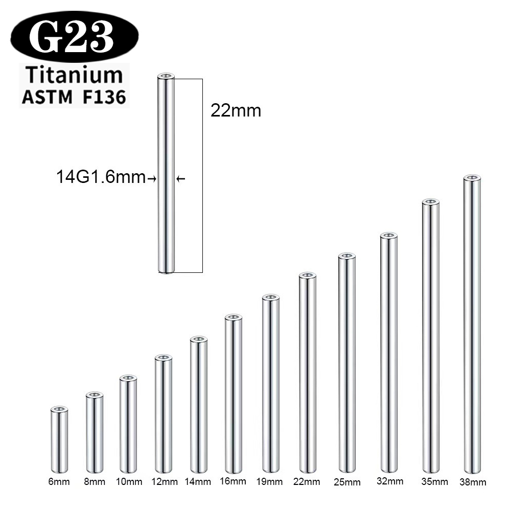 1/5/50PCS ASTM F136 Implant Gr - Body Jewelry Implants recension och pris