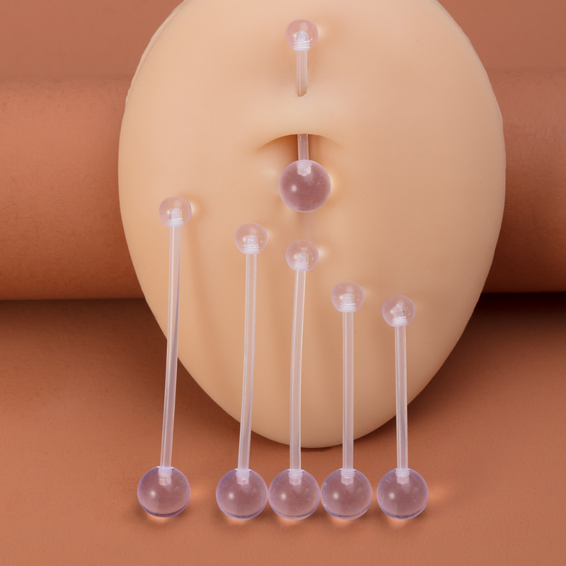 6pcs Flexible Navel Piercing A - Body Jewelry Implants recension och pris