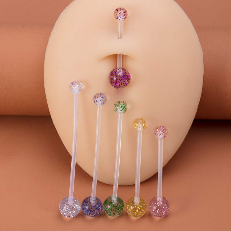 6pcs Flexible Navel Piercing A - Body Jewelry Implants recension och pris