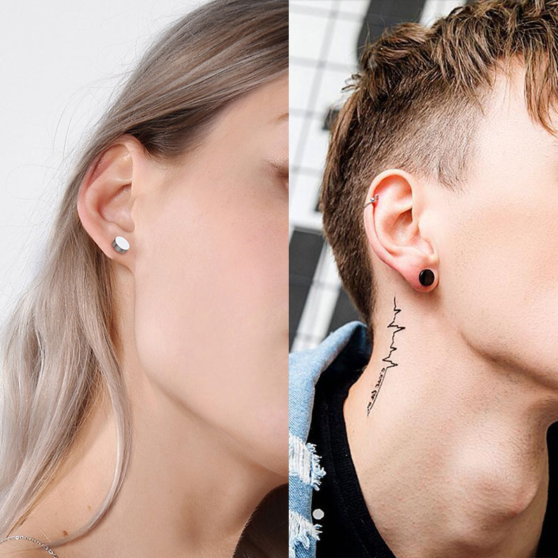1 Pair/6 Pairs Stainless Steel - Body Jewelry Ear Plugs recension och pris