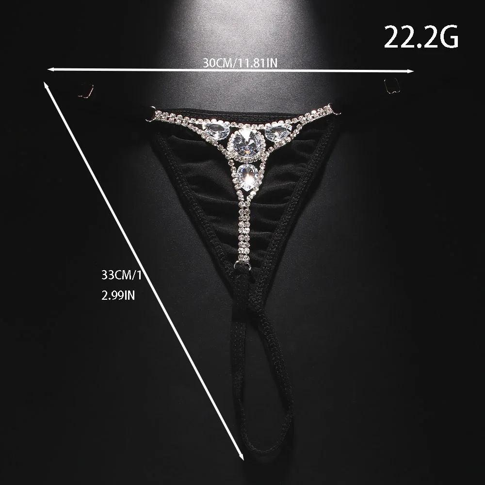 Sexy Round Rhinestone Thong Ad - Body Jewelry Women recension och pris