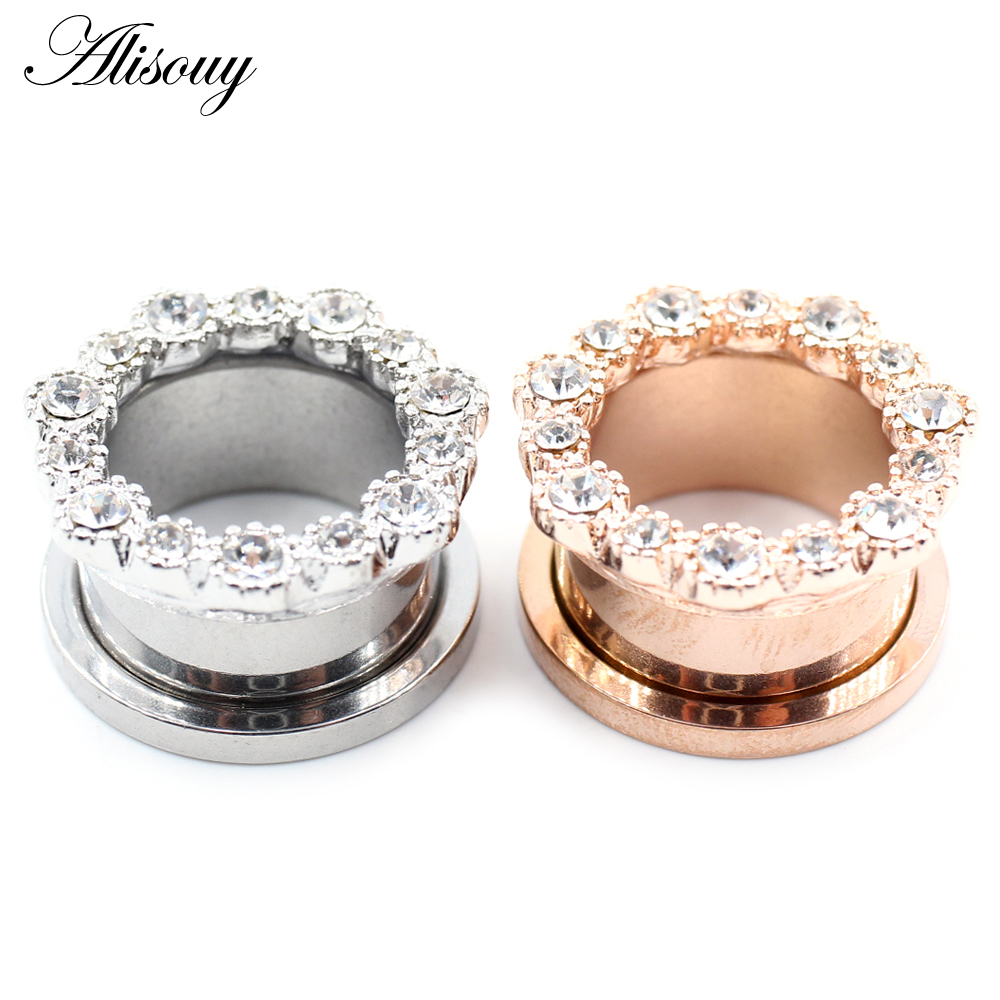 Alisouy 2pcs Stainless Steel F - Body Jewelry Ear Plugs recension och pris