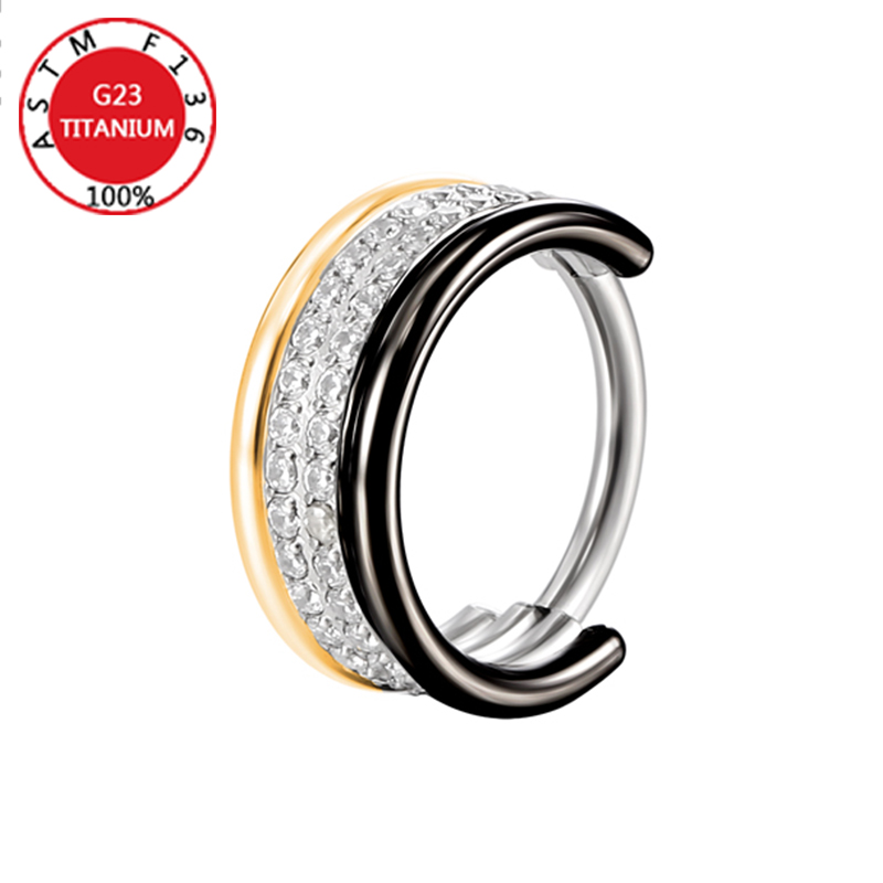 G23 Titanium Nose Ring Implant - Clicker Ring Seamless recension och pris