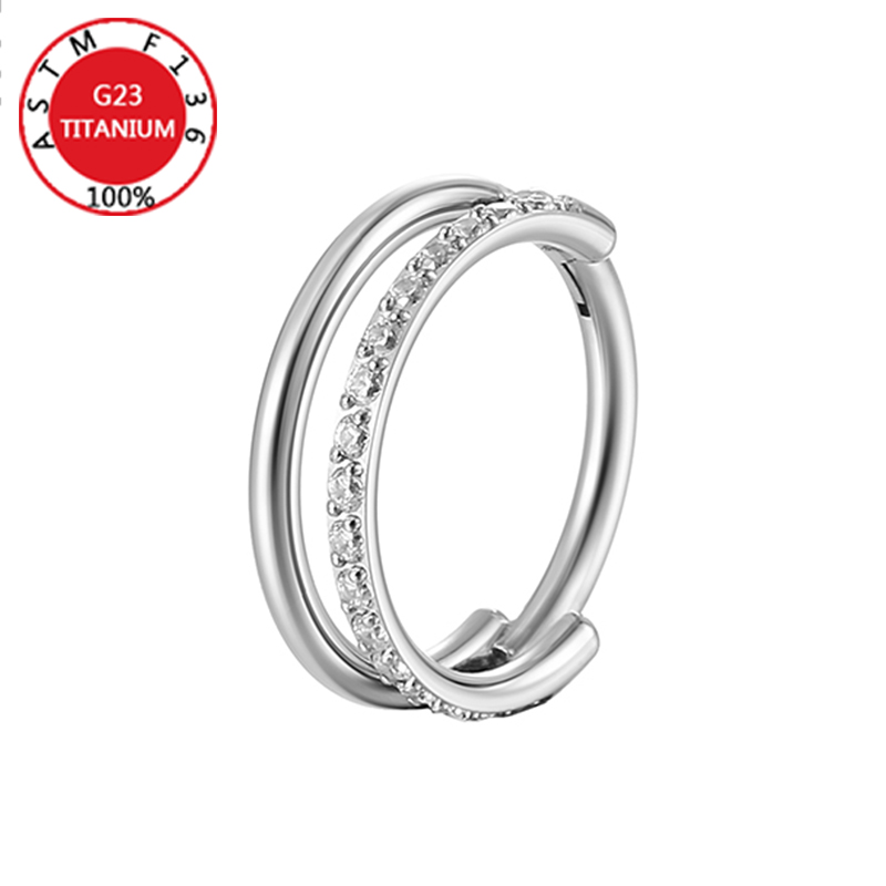 G23 Titanium Nose Ring Implant - Clicker Ring Seamless recension och pris